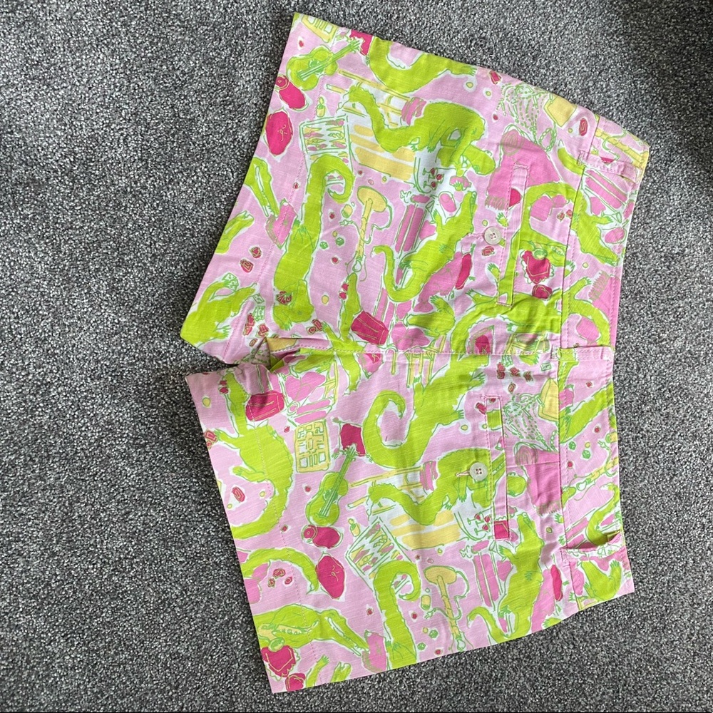 NWT. Rare Original Lilly Pulitzer Crocodile Shorts. - Picture 4 of 6